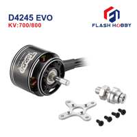 Moteur BLDC haute performance Flashhobby 700KV D4245EVO, robuste, pour hélicoptère à voilure fixe, tondeuse à gazon, bras robotique, OEM personnalisé