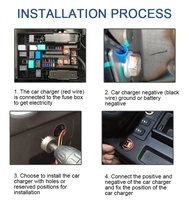 Chargeur USB rapide multi-ports pour voiture avec affichage LED de type C QC3.0, protection contre l'inversion de polarité
