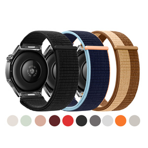 Bracelet en nylon à boucle et démontage rapide 18/20/22mm pour montre intelligente Samsung Galaxy, bracelet sport Garmin, <span class=keywords><strong>Huawei</strong></span>, Xiaomi, <span class=keywords><strong>Fitbit</strong></span> - Product Image 6