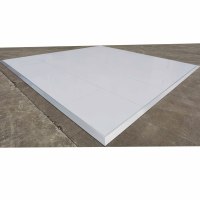 RK 4*4ft Weißer Tanzboden Hochglanz-Glitzer-Laminatboden mit 18mm Aluminiumlegierungsrahmen für Hochzeiten