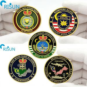 Monedas Conmemorativas Personalizadas de las Fuerzas Armadas de Malasia, Recuerdos con Mapa de la Bandera de Malasia, Moneda de Desafío Personalizada de Malasia - Product Image 2