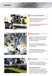 เครื่องคอมโบเลเซอร์เจาะและตัดโลหะ CNC <span class=keywords><strong>2</strong></span> in 1 รุ่น ERL300 กำลัง 300KN พร้อมระบบไฟเบอร์เลเซอร์และฟังก์ชันต๊าปเกลียว สำหรับงานขึ้นรูปโลหะแผ่น - Product Image 5