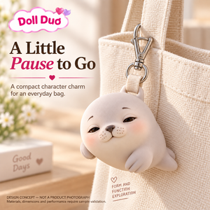 ตุ๊กตาคู่ซิลิโคนขนาด 4 นิ้ว รูปสัตว์ ตกแต่งกระเป๋า พวงกุญแจแมวน้ำ ดีไซน์ส่วนตัว ของขวัญคริสต์มาสสำหรับเด็ก - Product Image 1