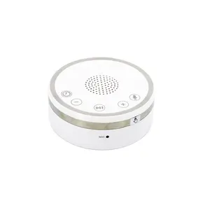 Máquina de sonido calmante ecológico Natural para bebés, temporizador de sueño portátil, color blanco