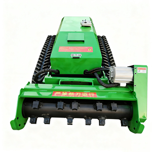 Tondeuse robotisée télécommandée sur chenilles tout-terrain haute puissance pour débroussaillage en pente 72V 20 mm 1 m/s FJX-1000LK CE - Product Image 1