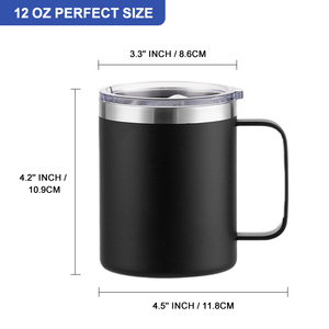 Custom Logo 12oz 14oz 16oz <b>Double</b> <b>Wall</b> Vacuum Insulated Stainless Steel Camping Travel Mug LED Temperature Display Leakproof Lid - Product Image 2
