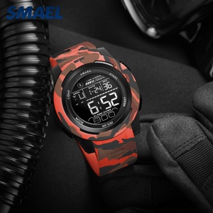 Reloj Deportivo SMAEL 8105MC de Camuflaje para Hombre, con Pantalla LCD Digital, Resistente al Agua, Cronógrafo, Correa de Plástico, Estilo Casual, Electrónico - Product Image 6