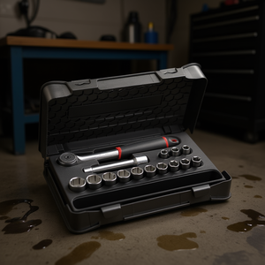 Jeu de douilles à cliquet 1/2 pouce, 13 pièces, avec cliquet et rallonge pour réparation automobile - Product Image 3