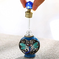 Bouteille de parfum en verre libellule vintage carafe à parfum en cristal décorative miniature antique vide
