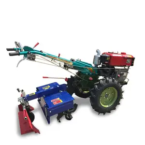 Walk Behind Tractor Hay Baler Mini Tiller Cultivator Electric Hand Tractor for Sale