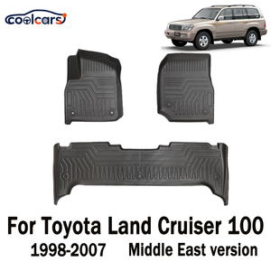 Alfombrillas para Auto LC100 para Toyota Land Cruiser 100 1998-2007, para Cabina, Todo Clima, <span class=keywords><strong>TPE</strong></span>, 3.5mm de Grosor, Resistentes, Antideslizantes, para Volante a la Izquierda - Product Image 1