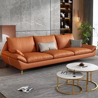 Modernes Luxus-Ecksofa-Set mit Fleckenschutz-Technologie Stoff Wolkenähnlicher Komfort-Design für Wohnzimmermöbel