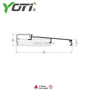 YDT508 Fabricante de alféizares de madera Umbrales ajustables de aluminio/madera