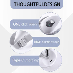 جهاز تدليك العين الكهربائي الذكي المحمول 2025 مع نظارات خيزران ذكية وتسخين وتحكم بالوقت وتحكم لاسلكي - Product Image 6