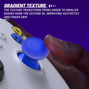 EXtremeRate Blue DIY Height Adjustable ThumbsGear V3 Interchangeable Thumbsticks Joysticks for Xbox Series X S Controller - Product Image 6