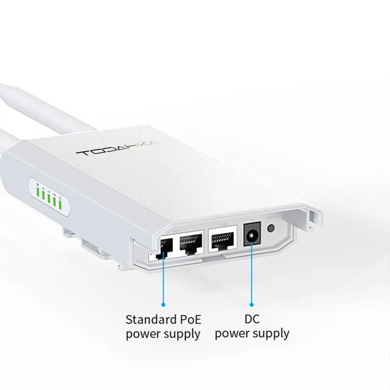 TH A81 Router AP nirkabel WiFi, Router jangkauan jauh luar ruangan dengan antena kuat