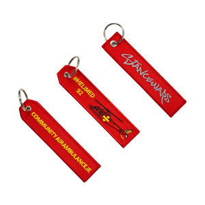 Móc Khóa Vải Tên ID Cá Nhân Móc Khóa Thêu Tùy Chỉnh Kéo Khóa Kéo - Product Image 6