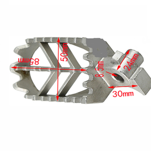 Repose-pieds GOOFIT, pédale de rechange en acier inoxydable pour motocross, accessoires de moto, pour <span class=keywords><strong>Pit</strong></span> Dirt <span class=keywords><strong>Bike</strong></span> <span class=keywords><strong>YCF</strong></span> SSR - Product Image 2