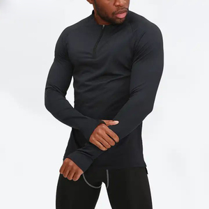 Produttore Personalizzato di Abbigliamento Sportivo, Magliette a Compressione a Maniche Lunghe per Uomo, Top Fitness Maschile - Product Image 2