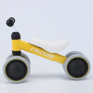 Pass EN71 No Pedals Toddler Foot Scooter Kids 4 Wheels Ride-On Cars Toys Children Sliding Baby Balance Bike For 1-6 Years Old
