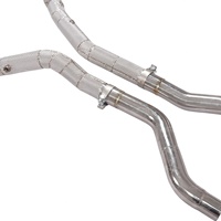 MPER para Mercedes ML63 W166 M157 5.5T 2012-2015, Tubo de Escape de Acero Inoxidable con Protector Térmico, Mejora Turbo, Sonido Deportivo