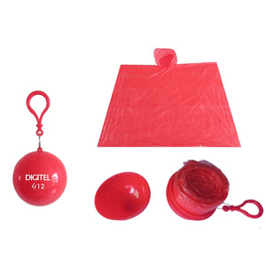 Poncho de pluie numérique en forme de balle 412 PE, housse de pluie d'urgence portable pour voyage et usage extérieur - Product Image 1