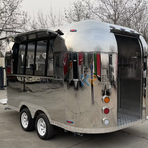 304 Stainless Steel Round Small Food Trailer With DOT Certificate and CE for Sale Restaurant Food Truck With Full <b>Kitchen</b> - Product Image 1
