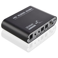 Decodificador de audio de 5,1 canales con soporte multientrada Convertidor coaxial/óptico a RCA para sonido mejorado de TV, PS5, Xbox, DVD