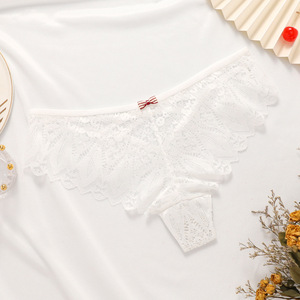 Nouvel Arrivage Lingerie Féminine Sexy Grande Taille, Culottes Brodées en Dentelle Ajourée pour Femmes et Jeunes Filles - Product Image 5