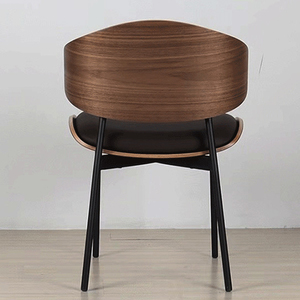 Prix de gros d'usine <span class=keywords><strong>Restaurant</strong></span> Chaises De Luxe Cafés Designer De Mode En Bois Moderne Noir À Manger Chaises - Product Image 5