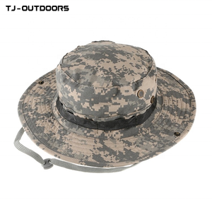Nylon al aire libre Camo Casual Sombrilla Sombrero de ala redonda Tactical Skirmish Sports Cap - Product Image 5