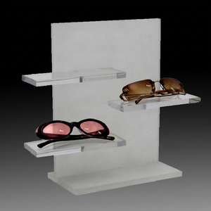 <b>Acrylic</b> Eyewear Sunglasses Display Stand for Countertop - Spectacle Organizer Rack for Optical Shop and Retail - Product Image 1