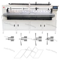 Machine à plisser les rideaux à soufflets en papier noir de 1500 mm à 3000 mm de largeur de travail avec système à double lame et came