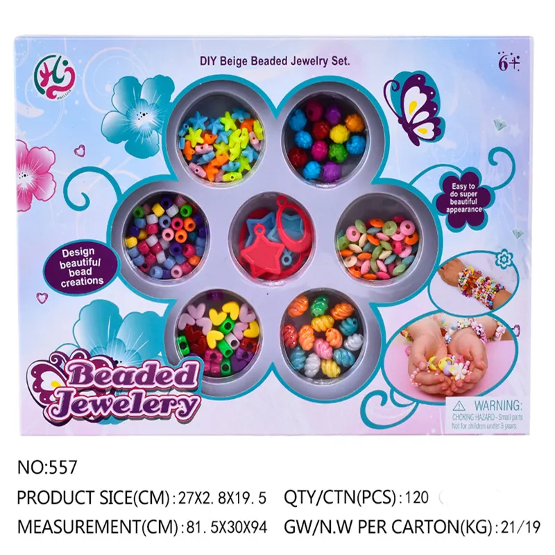 Beads toys Cheap Wholesale price kids toys girls DIY Jewelry handmade toy