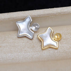 Colgante de Plata S925 Wenchi con Forma de Pentagrama y Luna, con Cuentas de Perlas, para Joyería DIY, Modelo 14221, China - Product Image 3