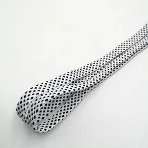Lacets plats en polyester personnalisés, vente en gros, très demandés, largeur 8-10 mm, avec embouts en plastique transparent <span class=keywords><strong>pour</strong></span> chaussures de sport - Product Image 4
