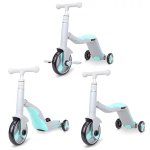 Dijual Pedal Skuter 3 Roda Anak-anak, Model Baru Skuter Bayi Duduk Bawah dengan Lampu Kilat Musik