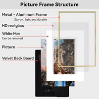 Bingkai Foto Kayu Ramah Lingkungan HuaJia Grosir Ukuran 4x6" 5x7" 6x8" 8x10" A4 dengan Alas Bingkai Foto atau Tanpa Alas untuk Pajangan Dinding atau Meja