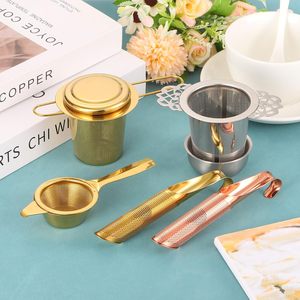 Colorful Fine Mesh 304 Stainless Steel Tube Shape Bulk <b>Tea</b> <b>Infuser</b> Stick with Hook - Product Image 1