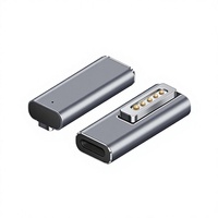 Adaptor PD Fast-Charging USB-C ke MagSafe 2 dengan Casing PVC Magnetik Kompatibel dengan Kabel Apple MacBook