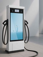 Station de recharge EV commerciale à double borne 40-80KW, 380V triphasé, OCPP 1.6J, haute efficacité