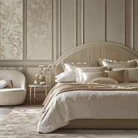 Ensemble de meubles de chambre à coucher en bois moderne OE HOME, lit king-size rembourré en cuir, design luxueux personnalisé, écologique, appartement, hôtel