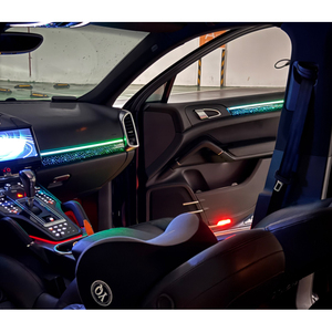 Tira de Luces LED RGBIC Premium para Ambiente Interior de Auto, Iluminación Ambiental para Porsche Cayenne 2010-2017 - Product Image 6