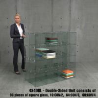 KEWAY Rahmenlose Glas-Würfel-Vitrine Drehbare Laminat-Präsentationsbasis Rotierende Glas-Turm-Vitrinen