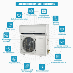 Climatiseur hybride mural solaire 2026 de 18000 BTU à haut rendement énergétique, unité de refroidissement à économie d'énergie de niveau 1 AC/DC-12K 18K 24 - Product Image 5