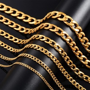 Cadena Hip Hop Figaro NK de Acero Inoxidable, Estilo Cubano, de Alta Calidad, Resistente al Agua, Collar Largo para Hombres y Mujeres - Product Image 1