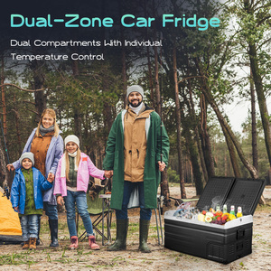 Frigorifero per Auto DC da 75 Litri, Congelatore <span class=keywords><strong>Portatile</strong></span> a Doppia Zona 12V per Campeggio con Compressore - Product Image 3