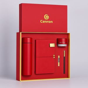 Elegant Corporate Gift Box with Insulated Bottle, A5 <b>Planner</b>, Pen, USB Flash and Mini Speaker | Personalized Logo - Product Image 4