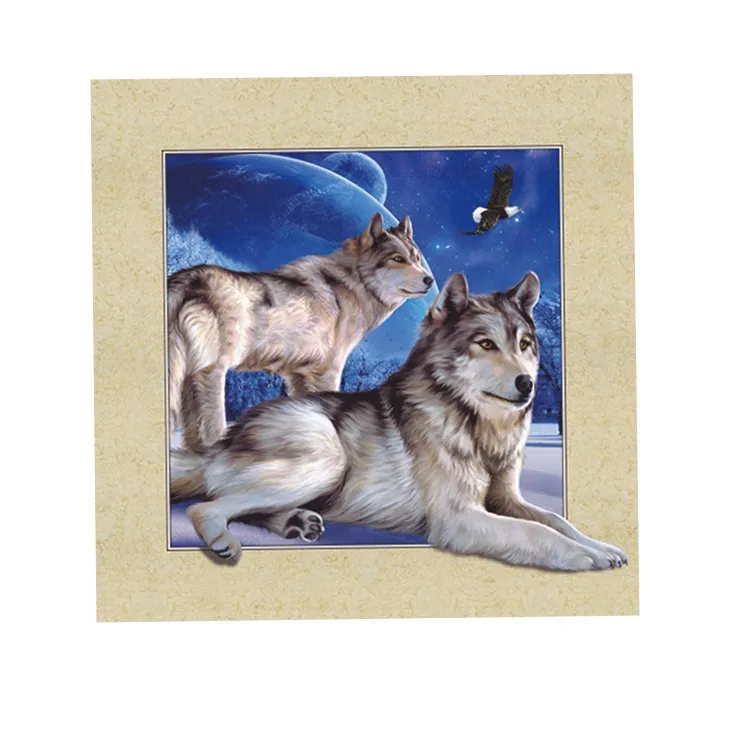 3d 5d wolf animal lenticular poster images picture