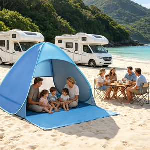 <span class=keywords><strong>Tente</strong></span> <span class=keywords><strong>de</strong></span> camping pop-up légère MESOROCK pour côté voiture, plage et extérieur, avec sac <span class=keywords><strong>de</strong></span> rangement, imperméable et portable, <span class=keywords><strong>tente</strong></span> instantanée - Product Image 4